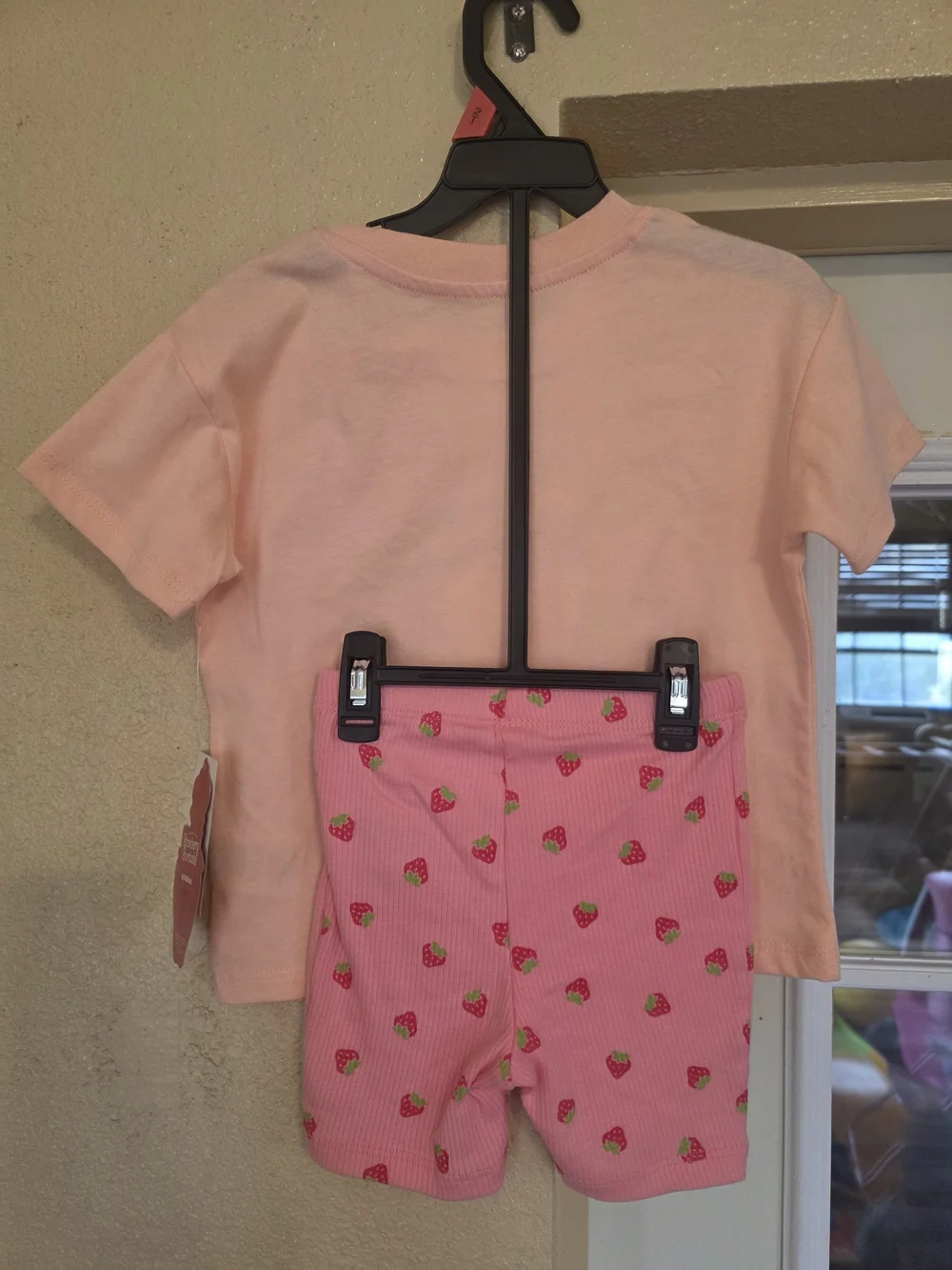 Strawberry Festival Peach Kids Tee & Shorts Set